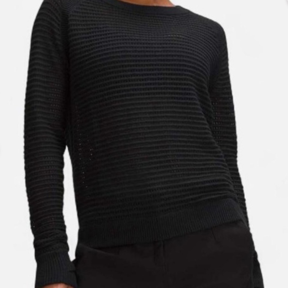 lululemon athletica Black Crewneck Sweater